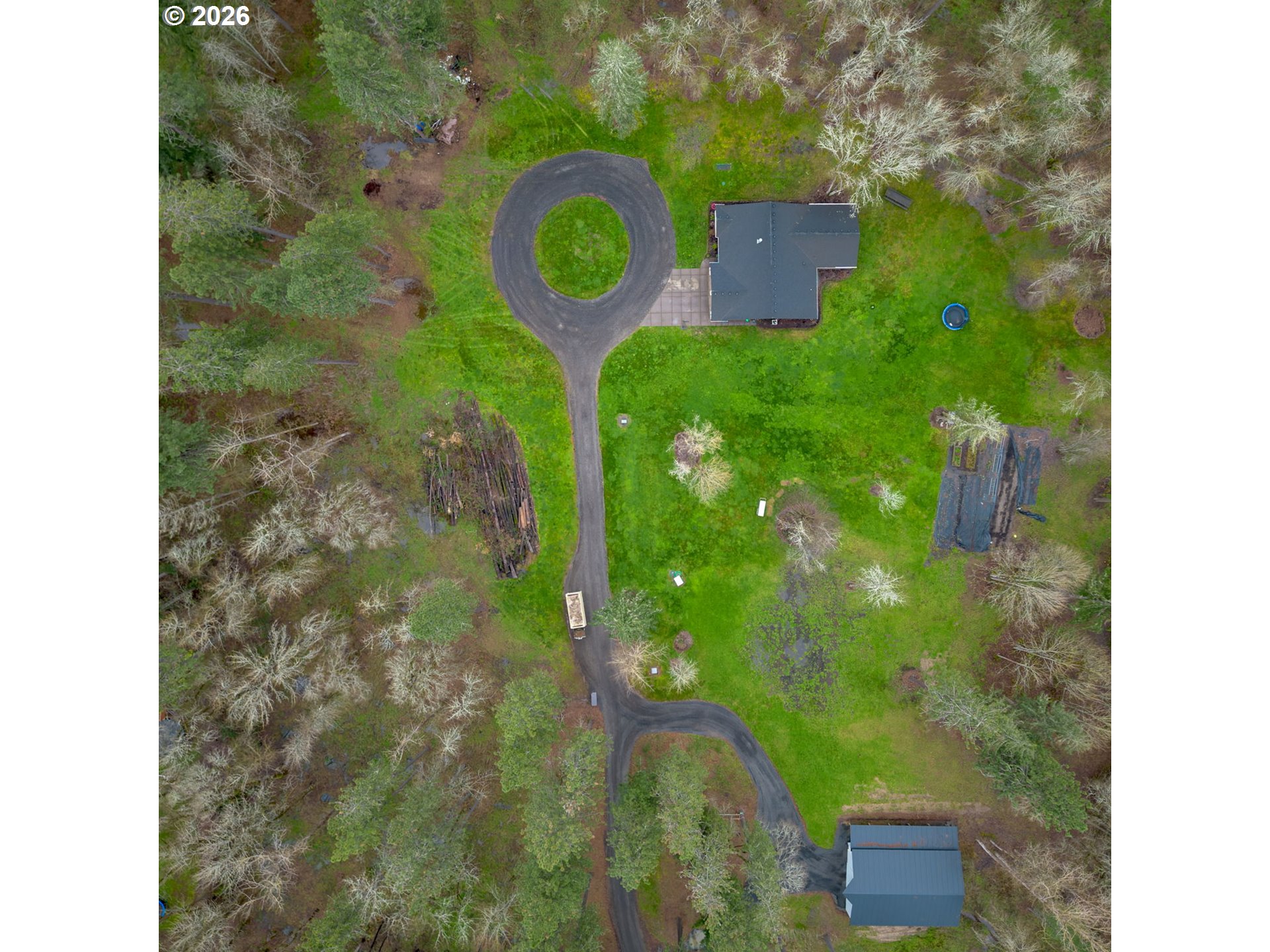 12950 South Barnards Road Molalla, OR 97038 - Photo 47 of 48 a bird view of a house