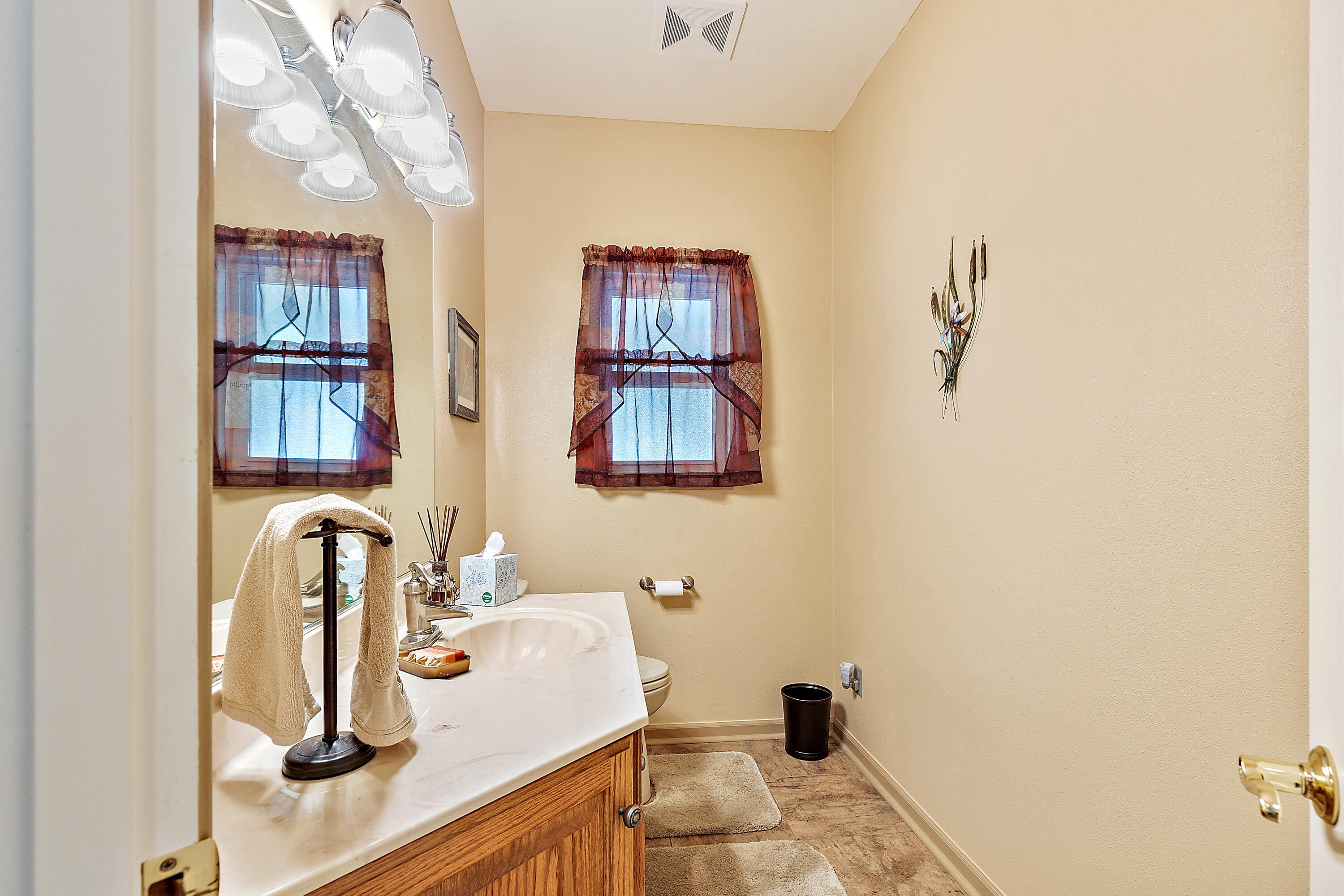 4000 Little Applegate Road Jacksonville, OR 97530 - Photo 19 of 47 a bathroom with a sink and mirror