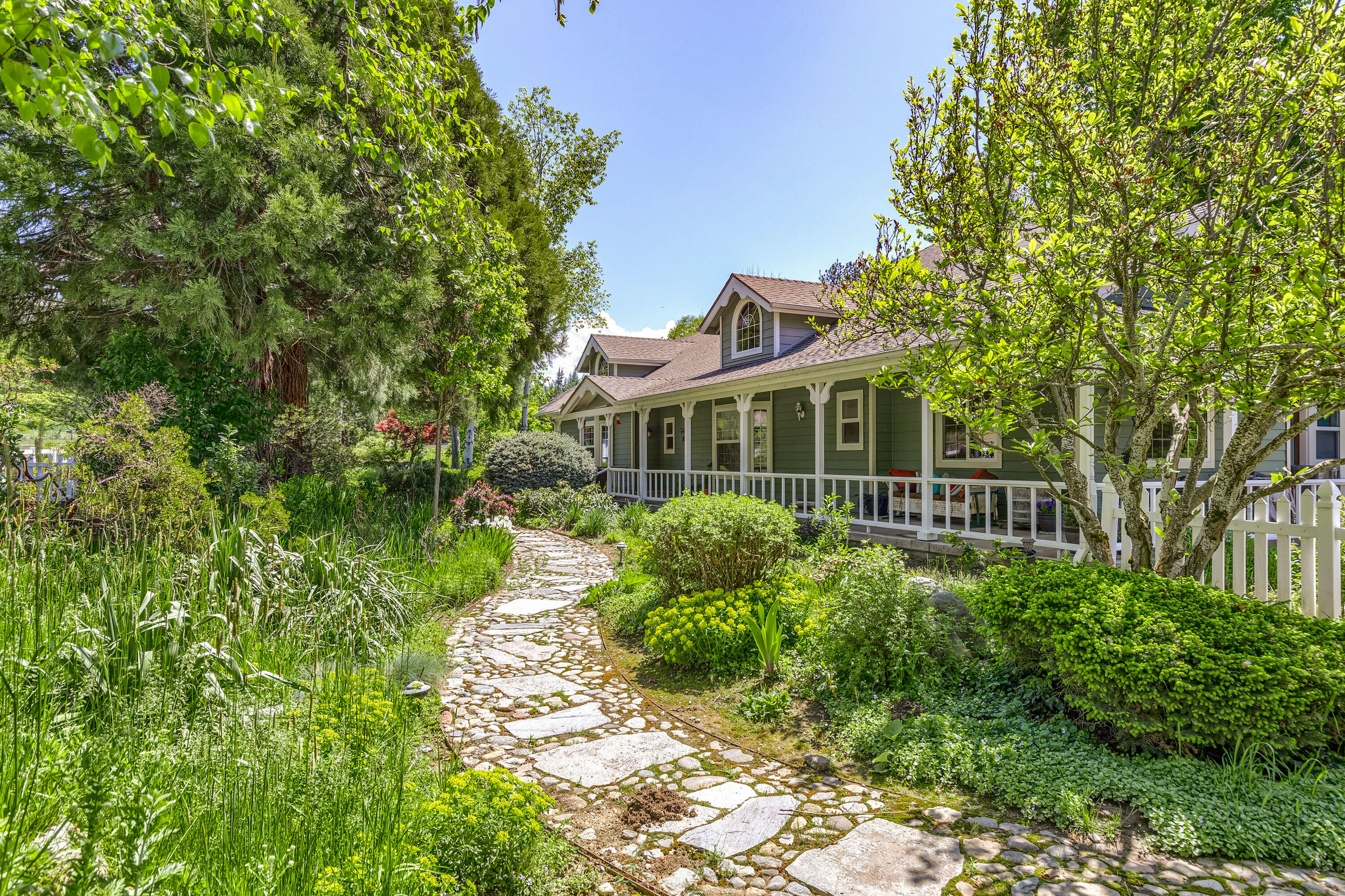 4000 Little Applegate Road Jacksonville, OR 97530 - Photo 43 of 47 a view of a house with a yard