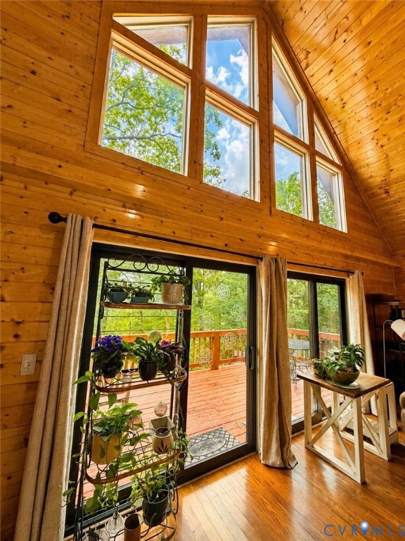 65 Cubbley Road Hot Springs, VA 24445 - Photo 41 of 50 Wood-paneled interior walls, ceiling, and flooring