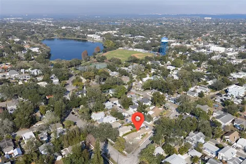 an outdoor view of old house