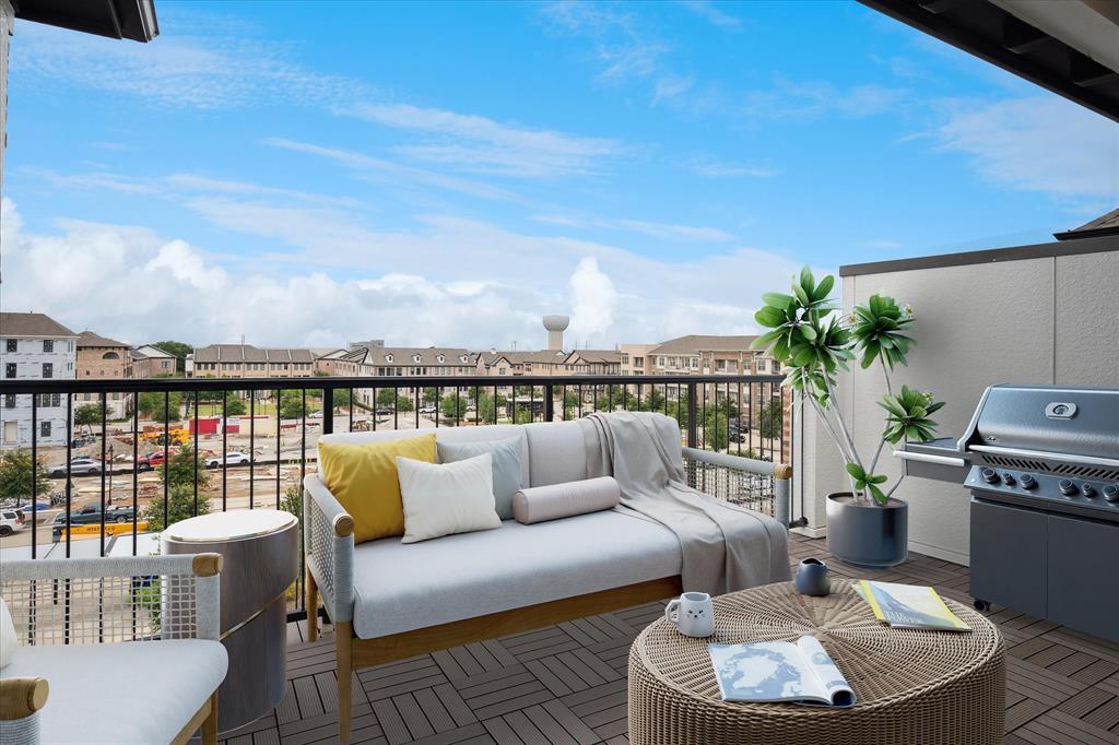 14954 Oak Street Addison, TX 75001 - Photo 9 of 18 a roof deck with couches and potted plants