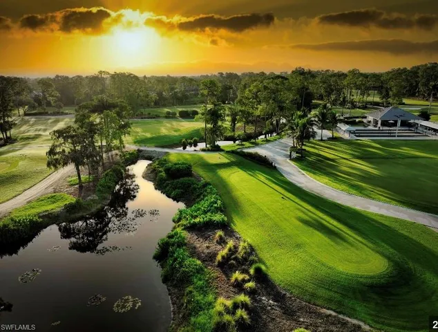 a view of a lake with a city