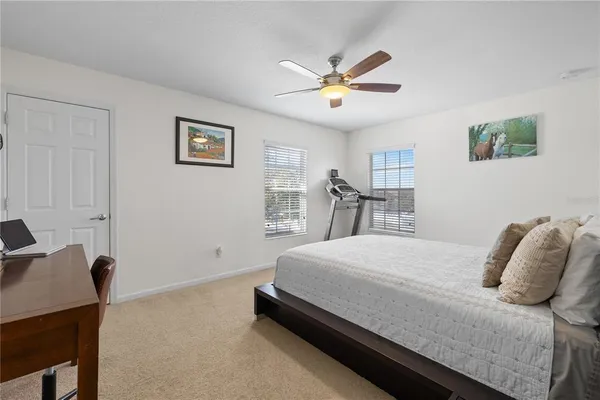 a bed room with a bed