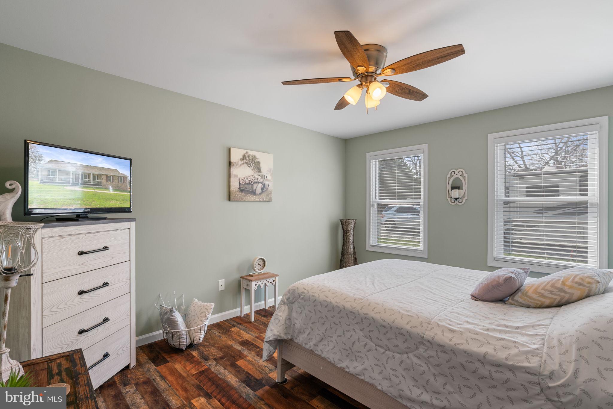 37 Pendleton Road Fredericksburg, VA 22405 - Photo 23 of 43 a bedroom with a bed and a flat screen tv