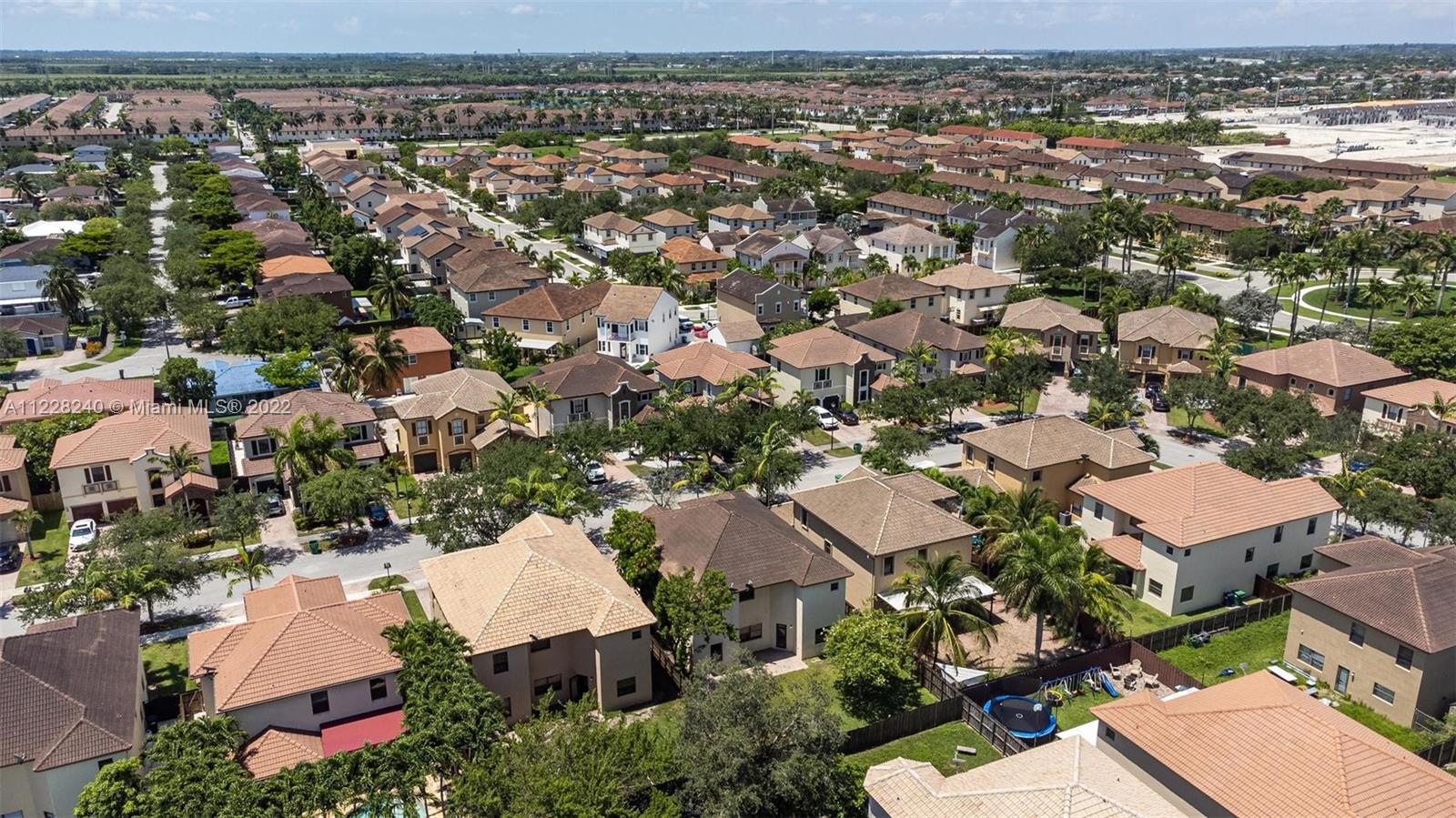 11451 Southwest 243 Terrace Homestead, FL 33032 - Photo 44 of 49 an aerial view of residential houses with outdoor space