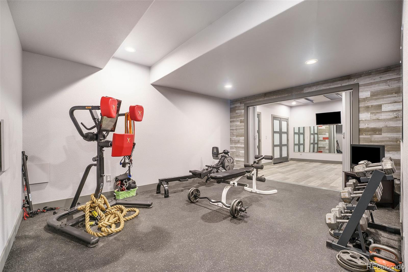5792 Yank Street Arvada, CO 80002 - Photo 32 of 40 a view of a room with gym equipment