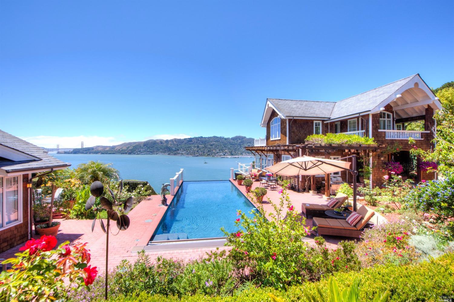 335 Golden Gate Avenue Belvedere, CA 94920 - Photo 1 of 1 a front view of a house with a yard