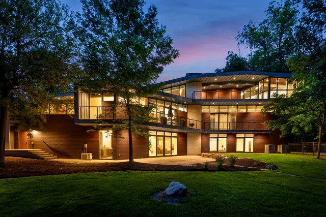 a front view of a building