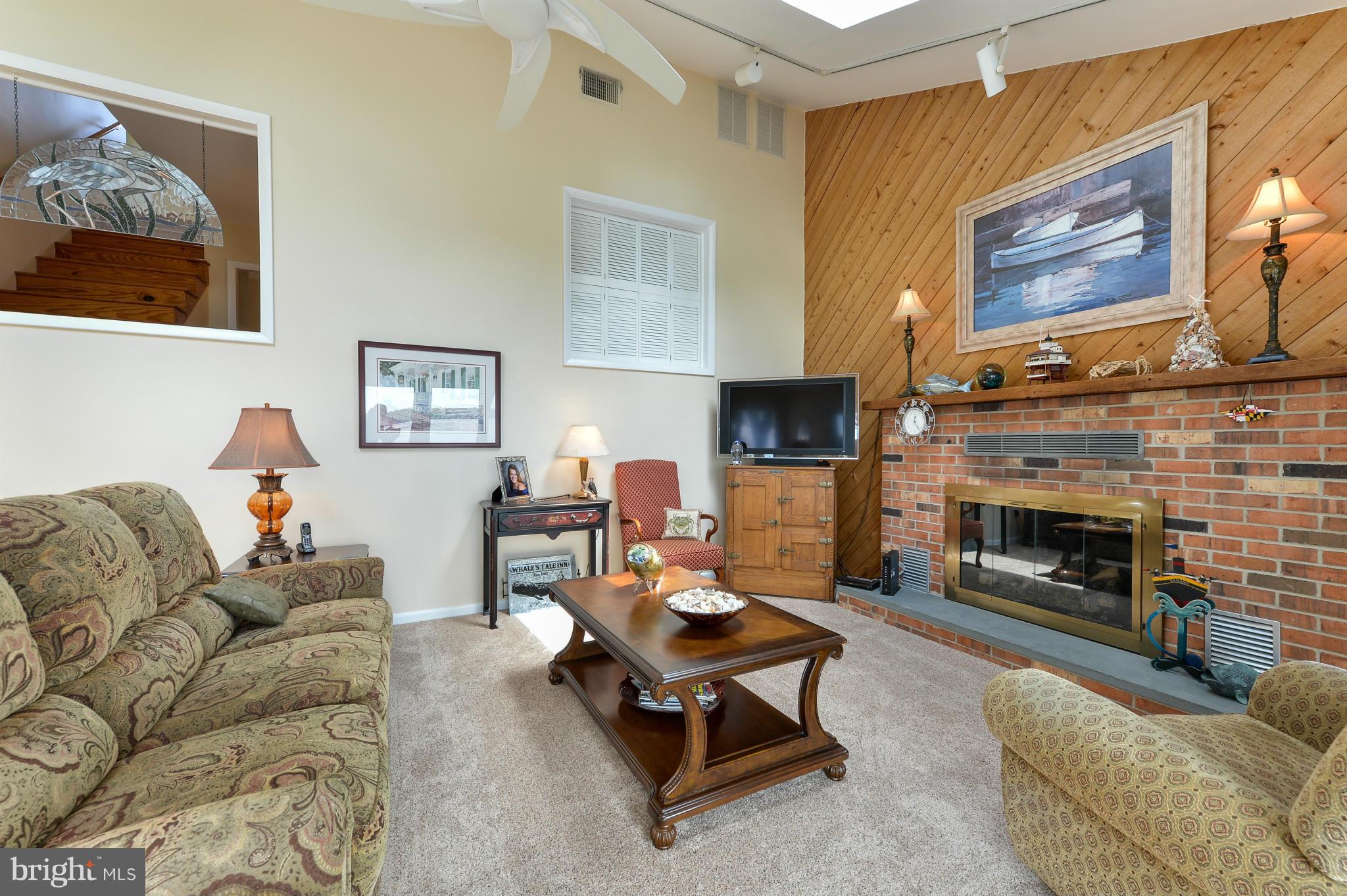 1735 Town Point Road Chesapeake City, MD 21915 - Photo 16 of 30 FAMILY ROOM HAS BRICK FIREPLACE