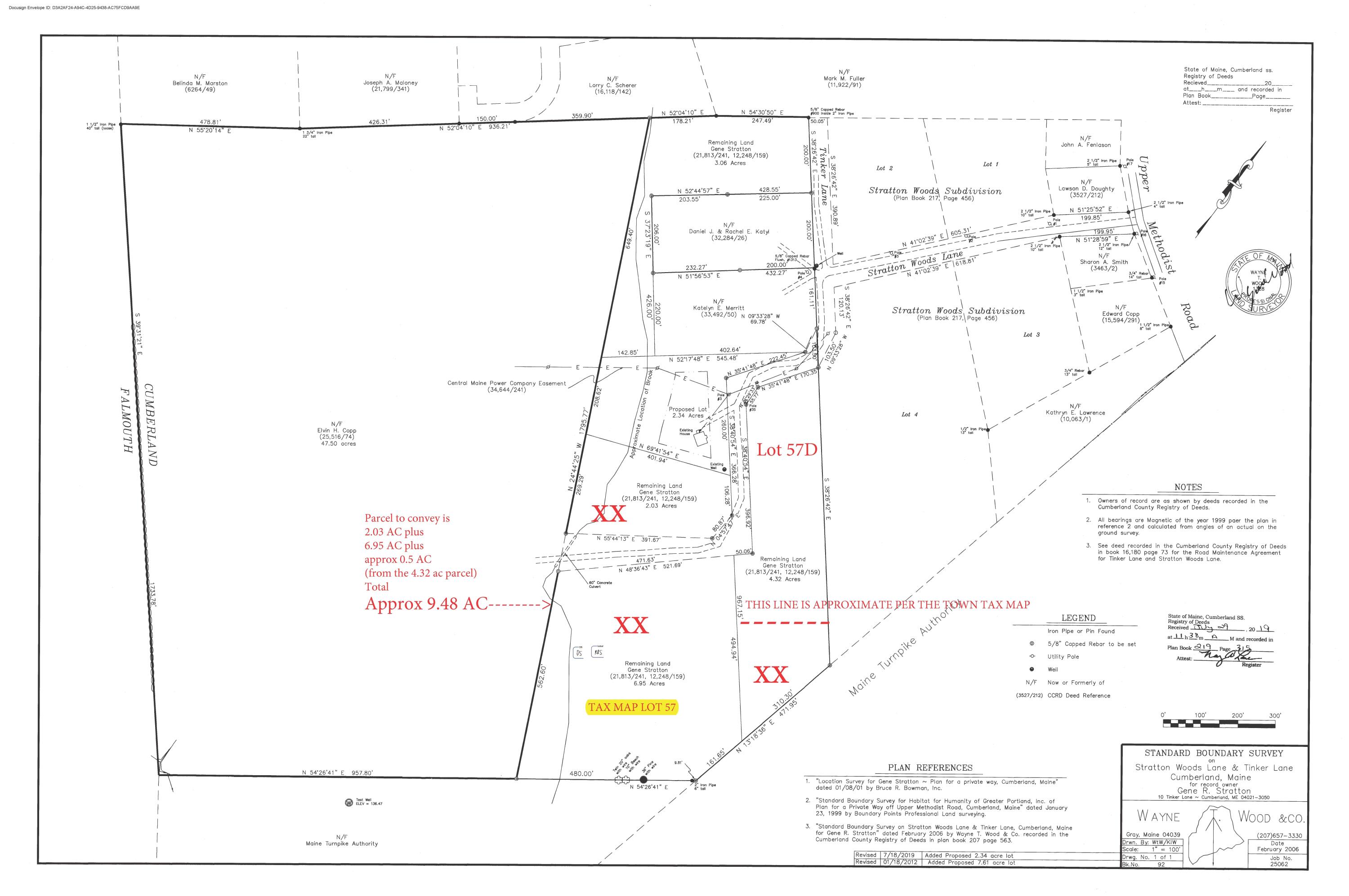 57-57d Tinker Lane Cumberland Center, ME 04021 - Photo 7 of 11 Lot 57 marked approx