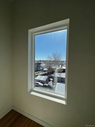 a view of a window in a room