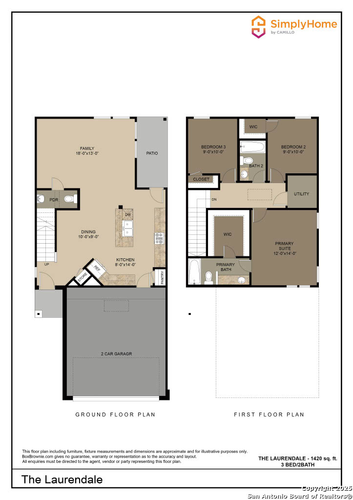 9318 Evening Shade Court San Antonio, TX 78211 - Photo 15 of 15 a picture of a floor plan