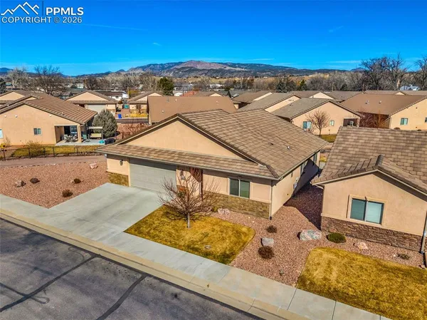 an aerial view of residential houses
