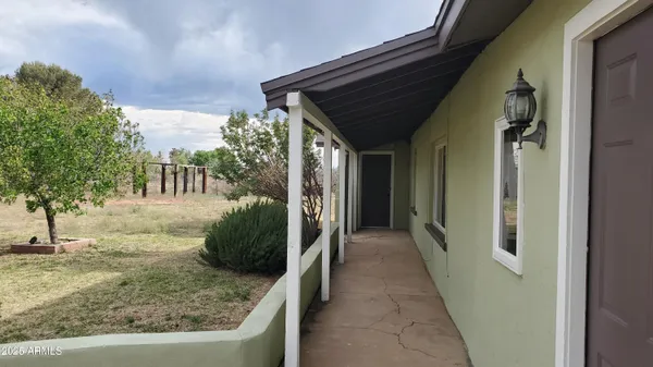 a view of a porch