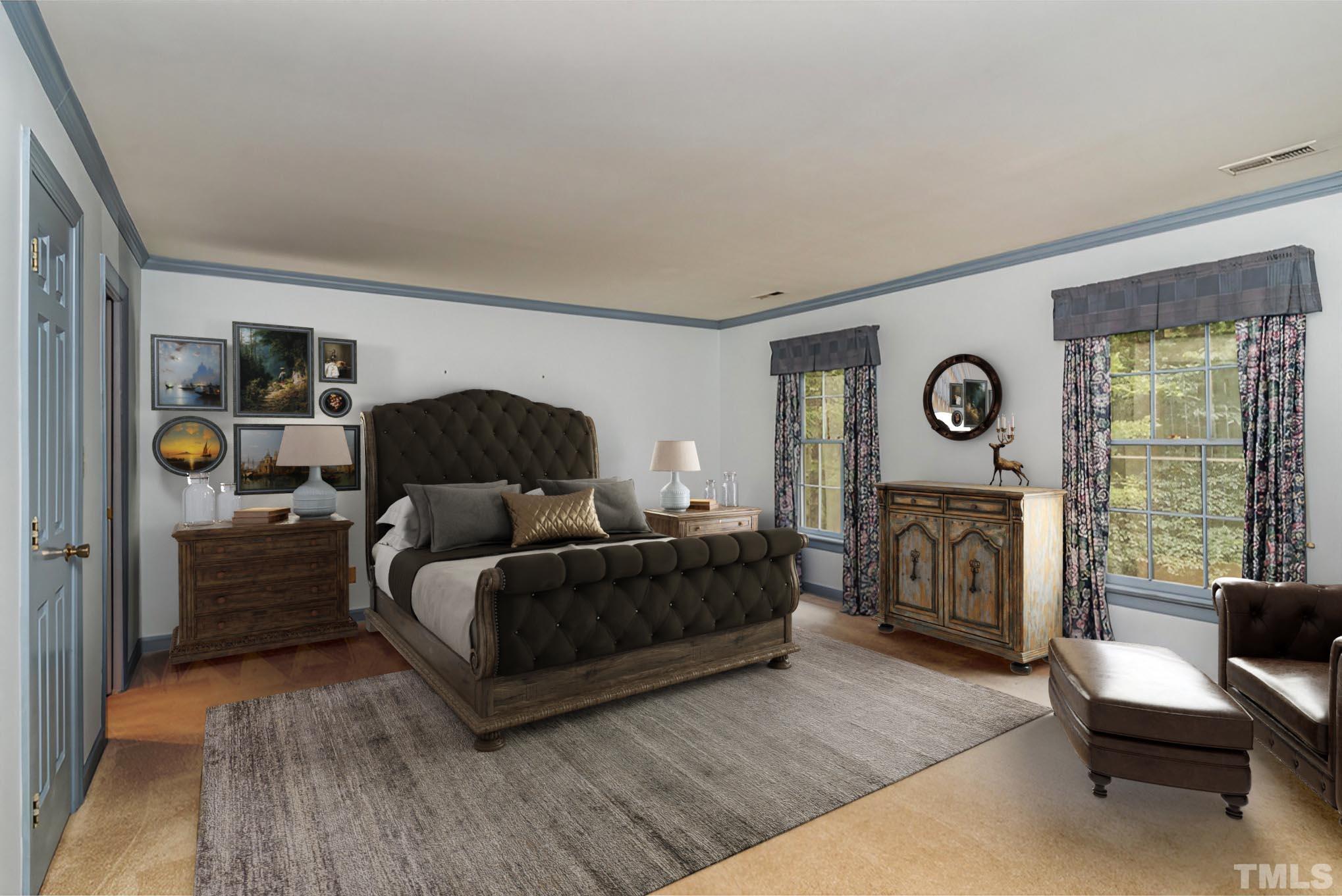 4909 Springwood Drive Raleigh, NC 27613 - Photo 29 of 59 a living room with furniture and a fireplace