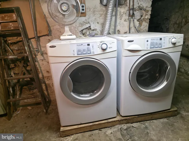 a view of storage and utility room