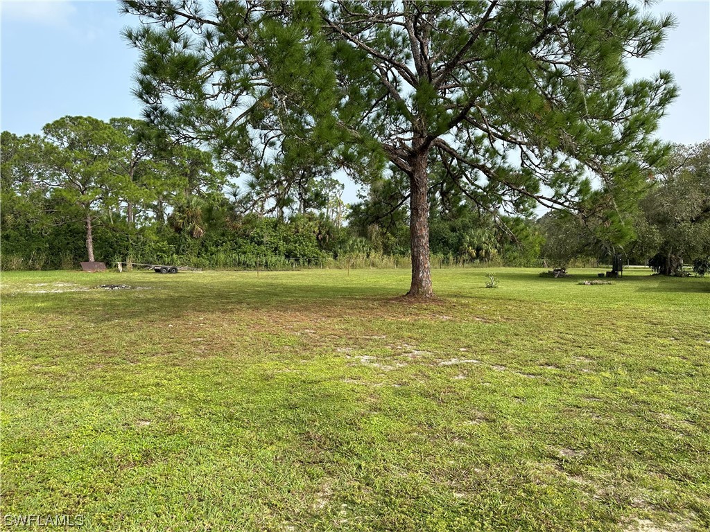 22841 North River Road Alva, FL 33920 - Photo 11 of 23 a view of a green field with wooden fence