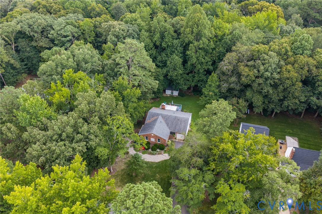 3841 Strawhill Road Richmond, VA 23231 - Photo 48 of 56 Brick exterior, gabled roof, lush mature trees, ex