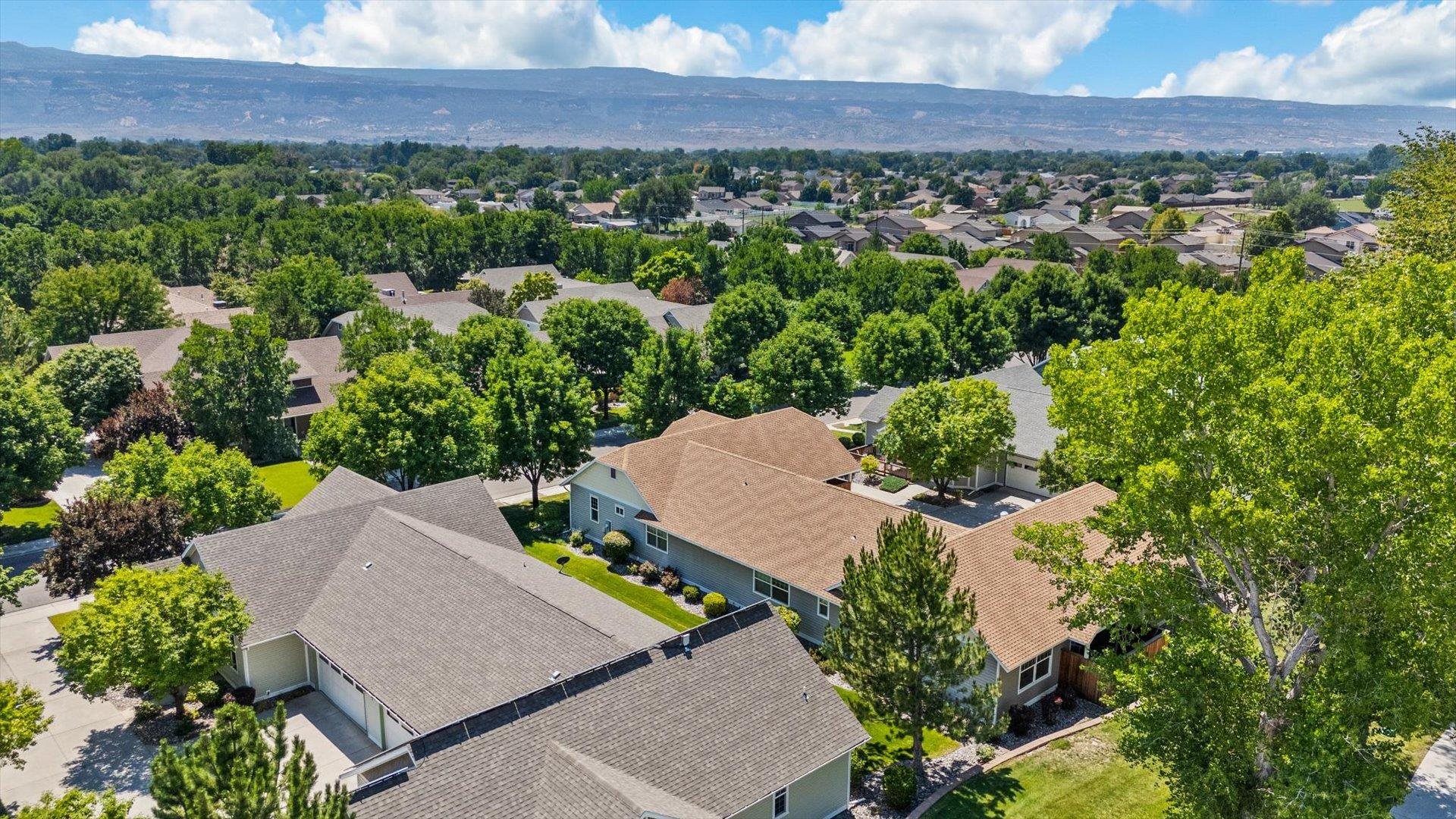 1115 Sunrose Lane Fruita, CO 81521 - Photo 31 of 32 an aerial view of a house with a garden