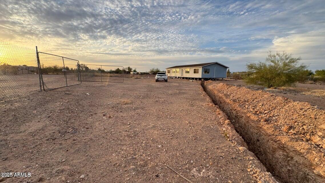 26835 North Silver Bell Road, Unit 234 Wittmann, AZ 85361 - Photo 7 of 34 Silver Bell Water connection trench 2
