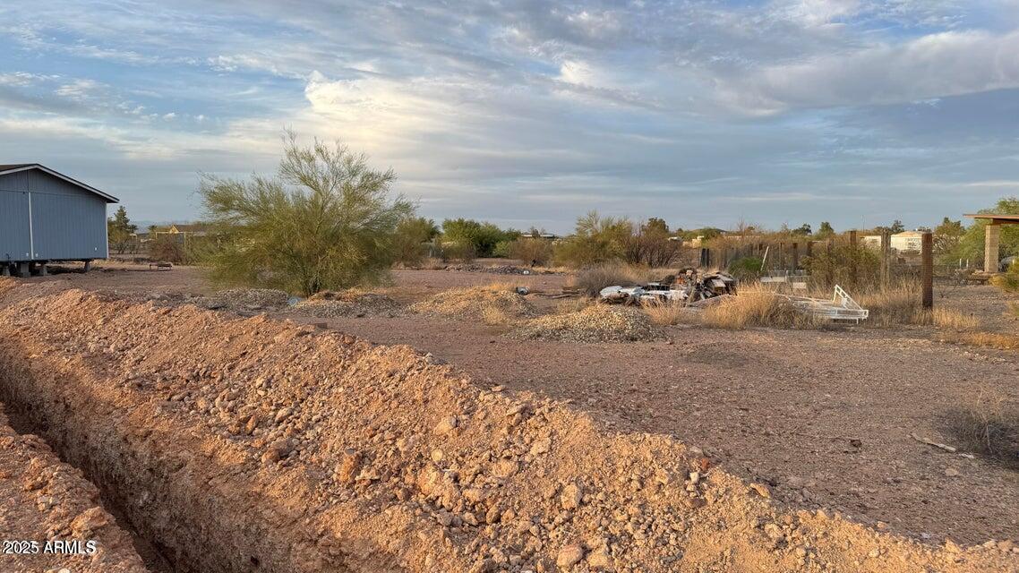 26835 North Silver Bell Road, Unit 234 Wittmann, AZ 85361 - Photo 8 of 34 Silver Bell Water conection trench