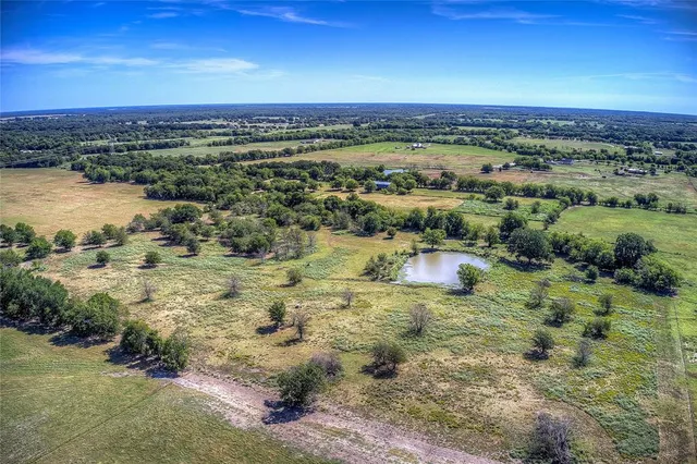 a view of a lake with a city