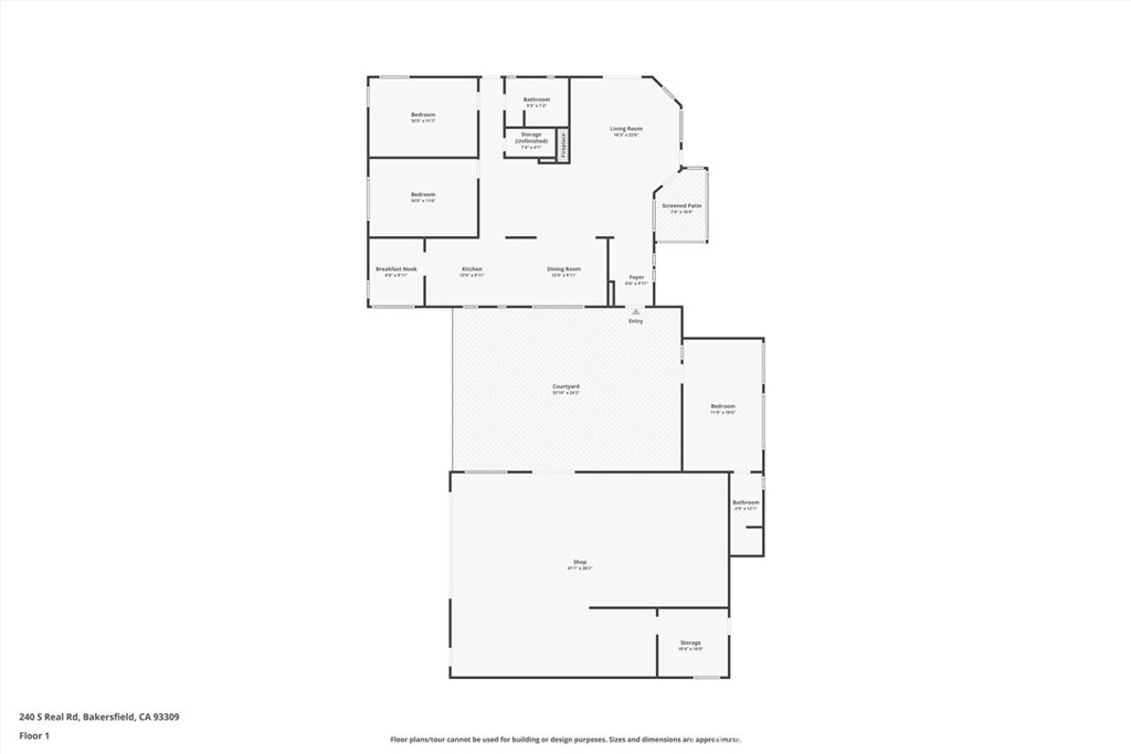 240 South Real Road Bakersfield, CA 93309 - Photo 32 of 35 a picture of floor plan