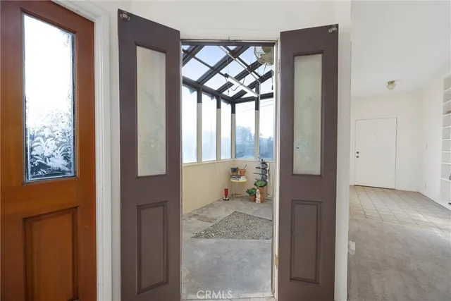 a bath tub sitting in front of a window