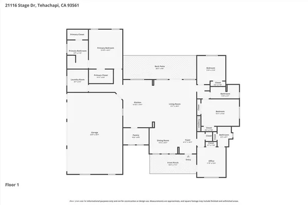 $725,000 | 21116 Stage Drive, Tehachapi, CA 93561