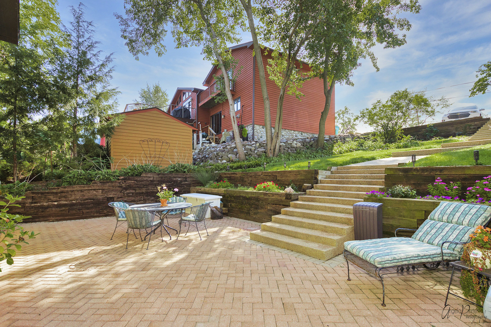 520 Bald Knob Road Johnsburg, IL 60051 - Photo 45 of 53 a view of outdoor space with seating area and trees