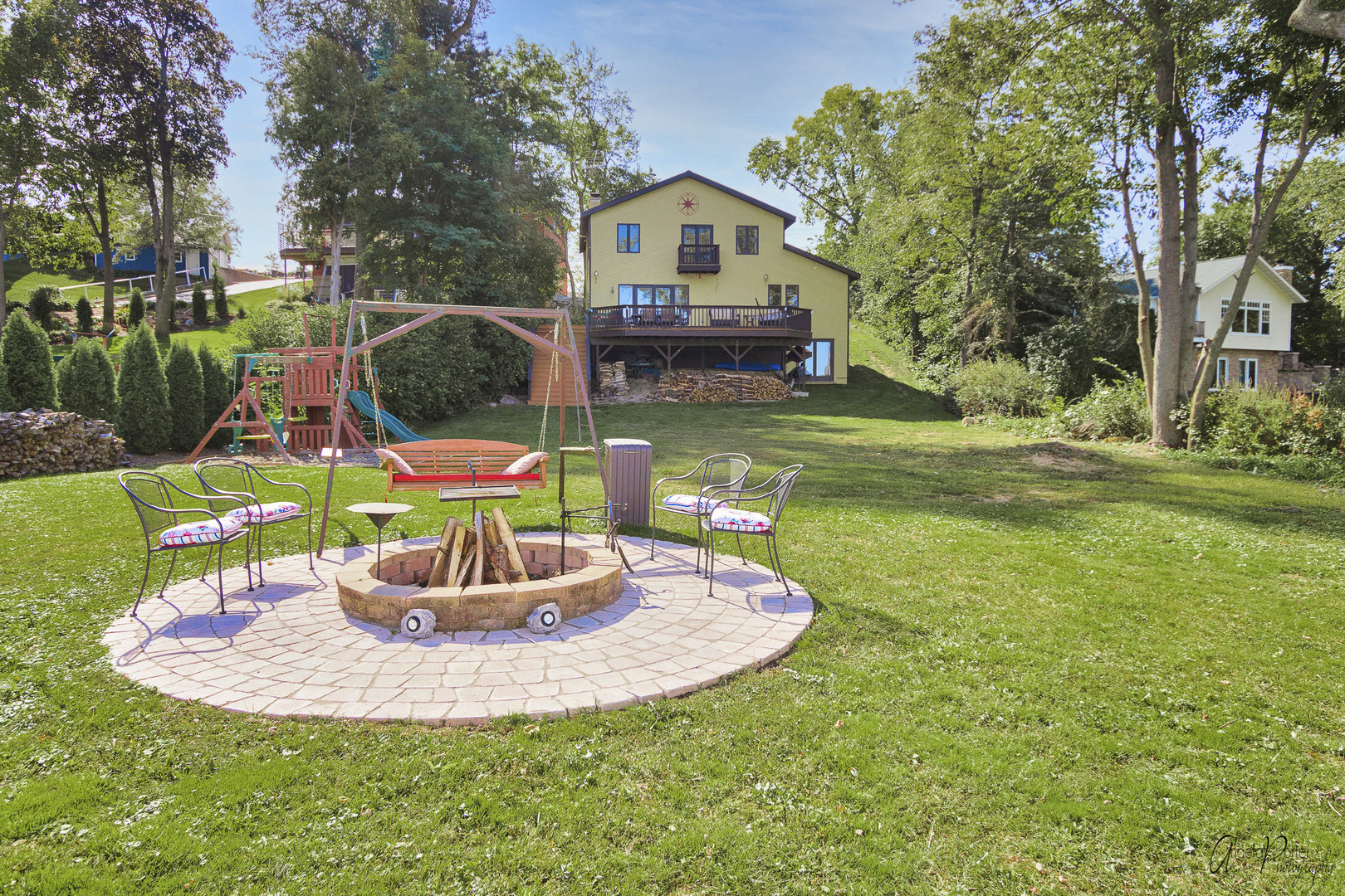 520 Bald Knob Road Johnsburg, IL 60051 - Photo 5 of 53 a view of a house with a yard porch and sitting area