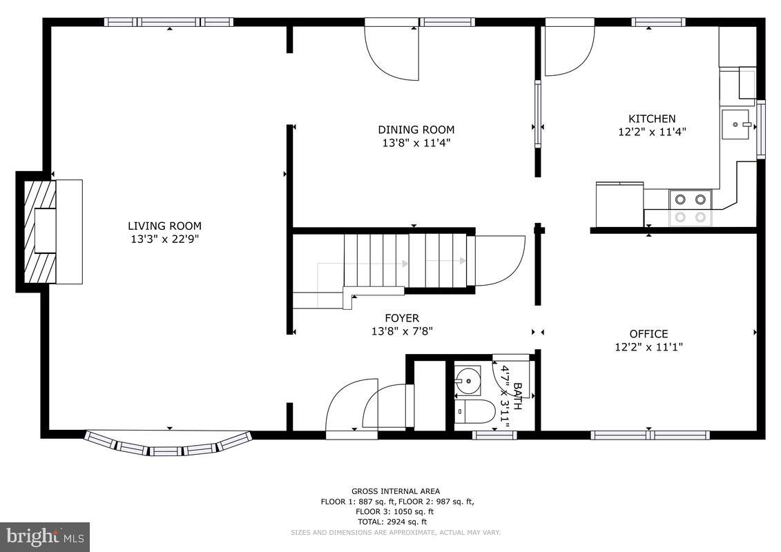 2518 Lawnside Road Lutherville-Timonium, MD 21093 - Photo 55 of 58 Main level floor plan