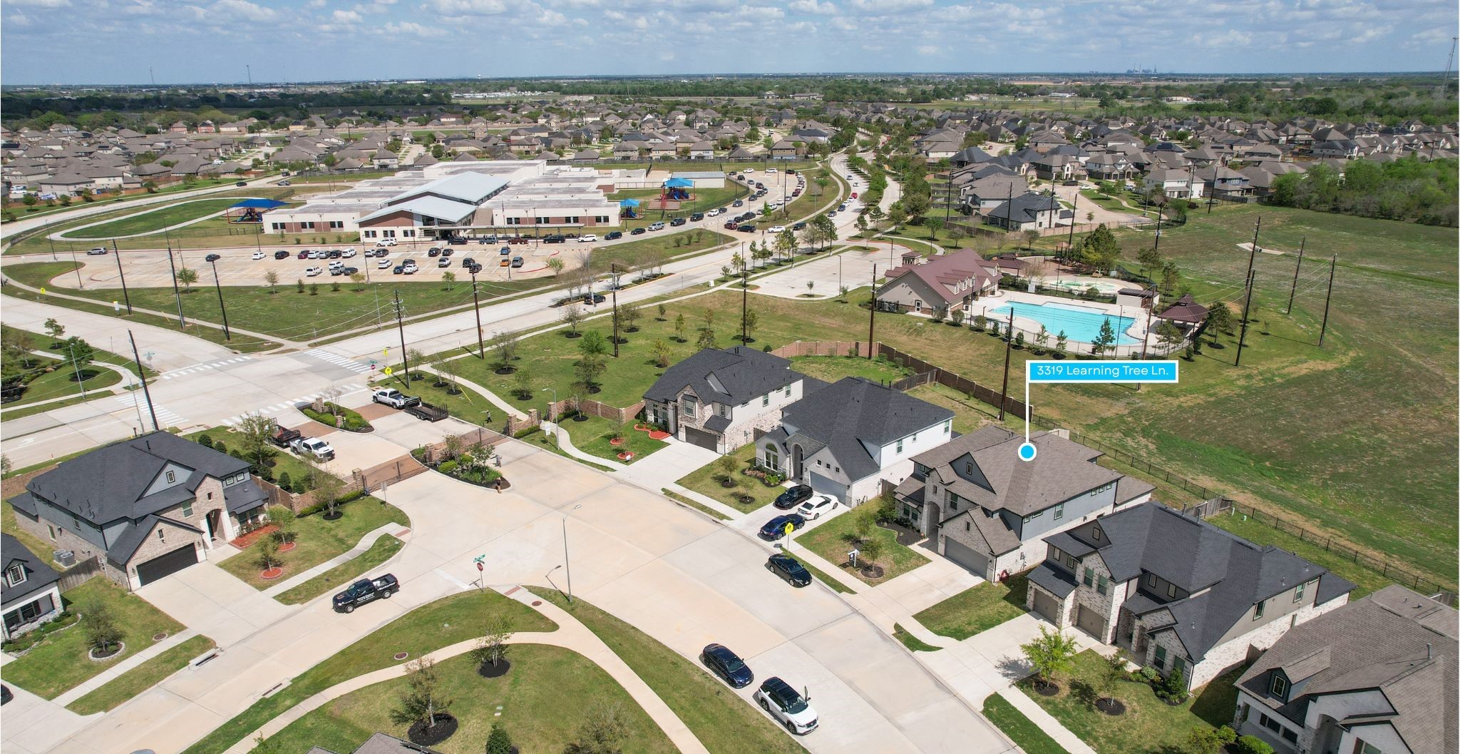 3319 Learning Tree Lane Rosenberg, TX 77471 - Photo 33 of 44 Nestled in a gated section of Briarwood Crossing, this home offers unparalleled convenience with Culver Elementary, a playground, splash pad, and pool just steps away, perfect for families seeking a vibrant community lifestyle.