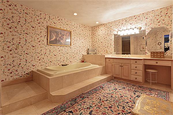 14 Apache Trail Arlington, MA 02474 - Photo 14 of 29 a bathroom with a sink a bathtub and a double vanity sink