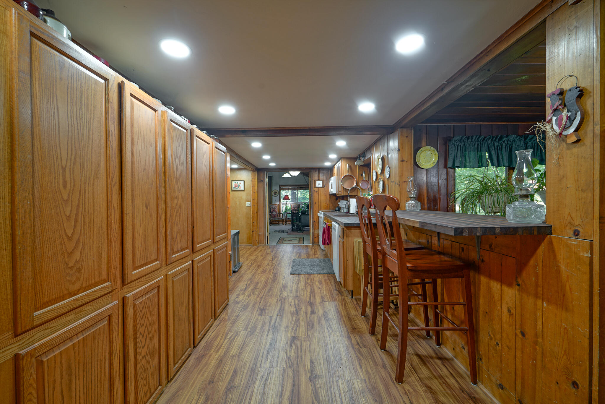 420 Price Creek Road Big Bar, CA 96010 - Photo 27 of 63 a view of a hallway with wooden floor