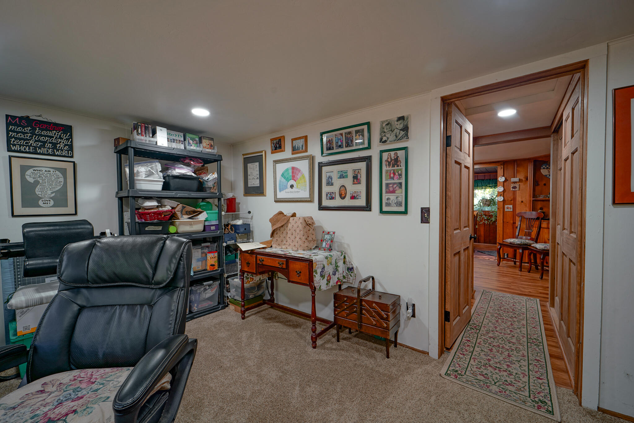 420 Price Creek Road Big Bar, CA 96010 - Photo 32 of 63 a living room with furniture and a flat screen tv