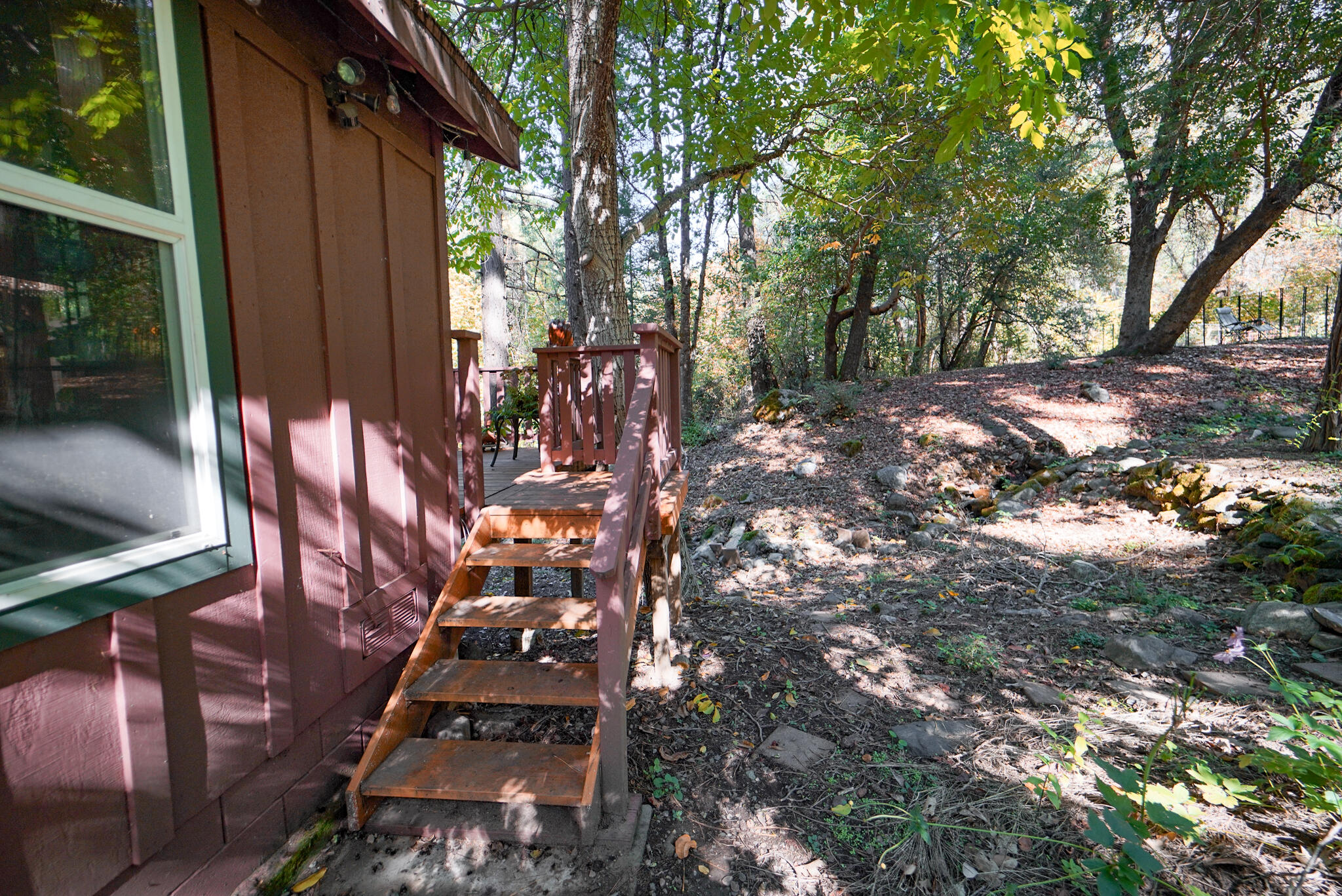 420 Price Creek Road Big Bar, CA 96010 - Photo 50 of 63 stairs to deck