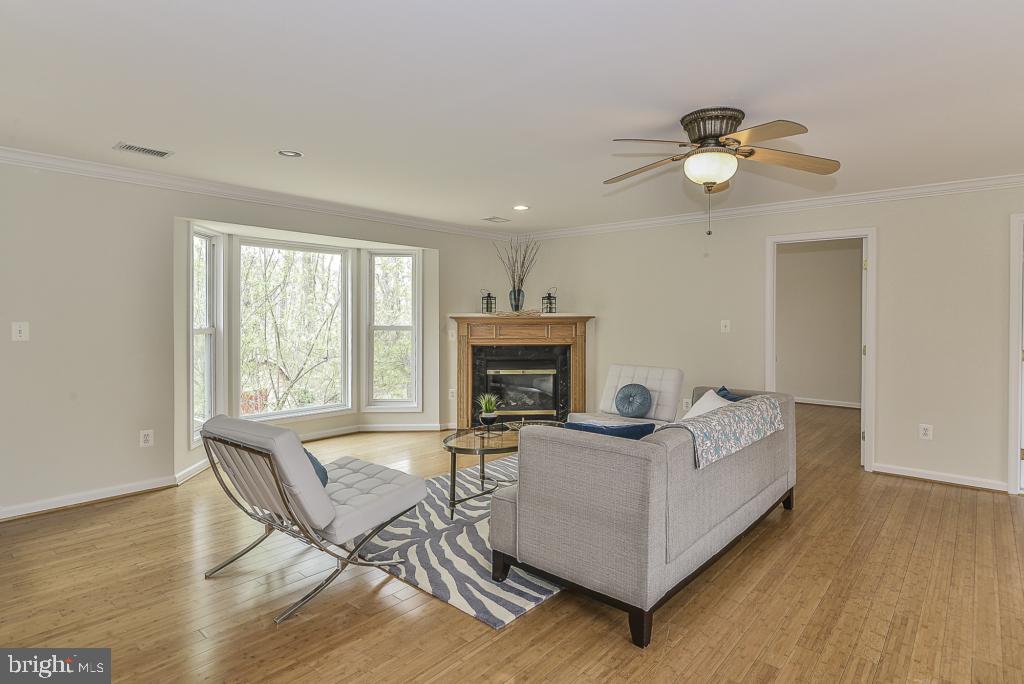 5620 Inverchapel Road Springfield, VA 22151 - Photo 20 of 41 Ceiling fan & gas fireplace