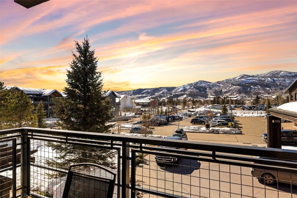 1175 Bangtail Way, Unit 2106 Steamboat Springs, CO 80487 - Photo 18 of 32 a view of city from balcony