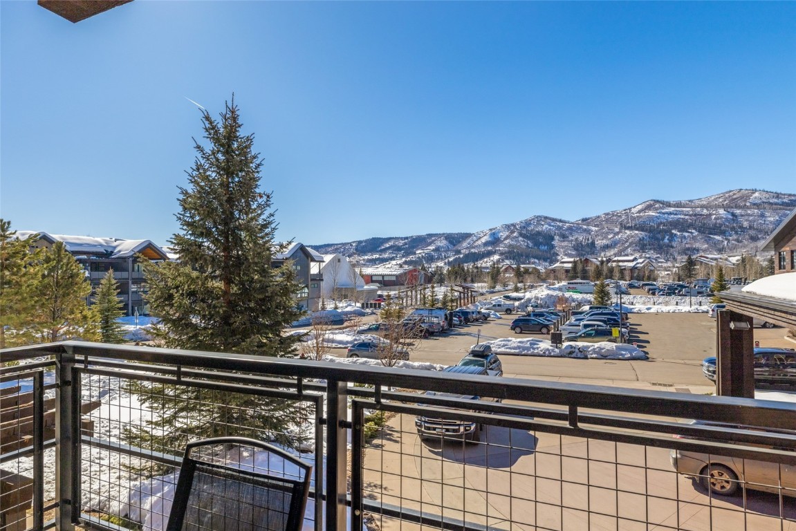 1175 Bangtail Way, Unit 2106 Steamboat Springs, CO 80487 - Photo 19 of 32 a view of city from a balcony