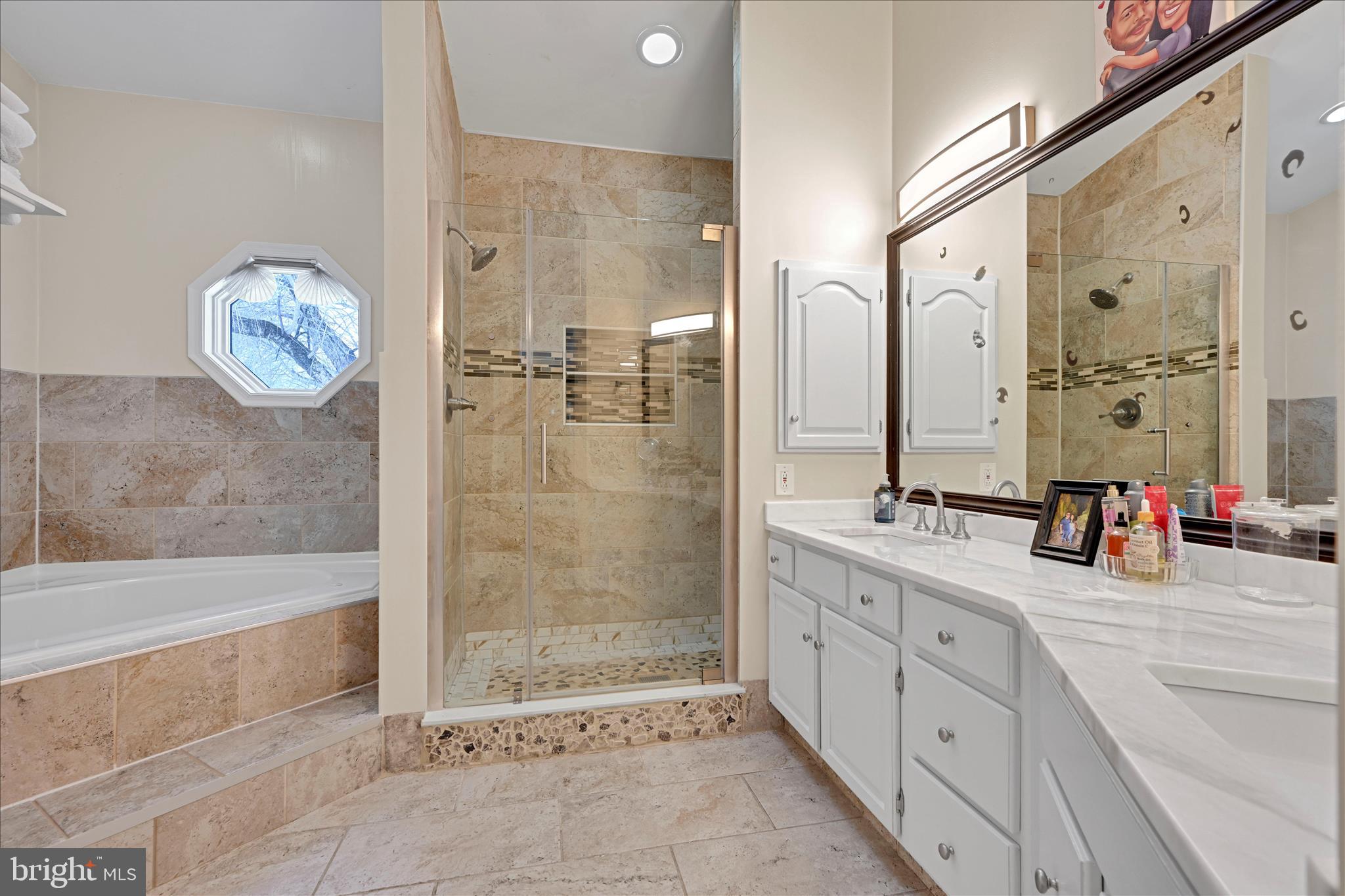 717 Brookside Lane Lebanon, PA 17042 - Photo 26 of 45 a bathroom with a tub sink shower and mirror