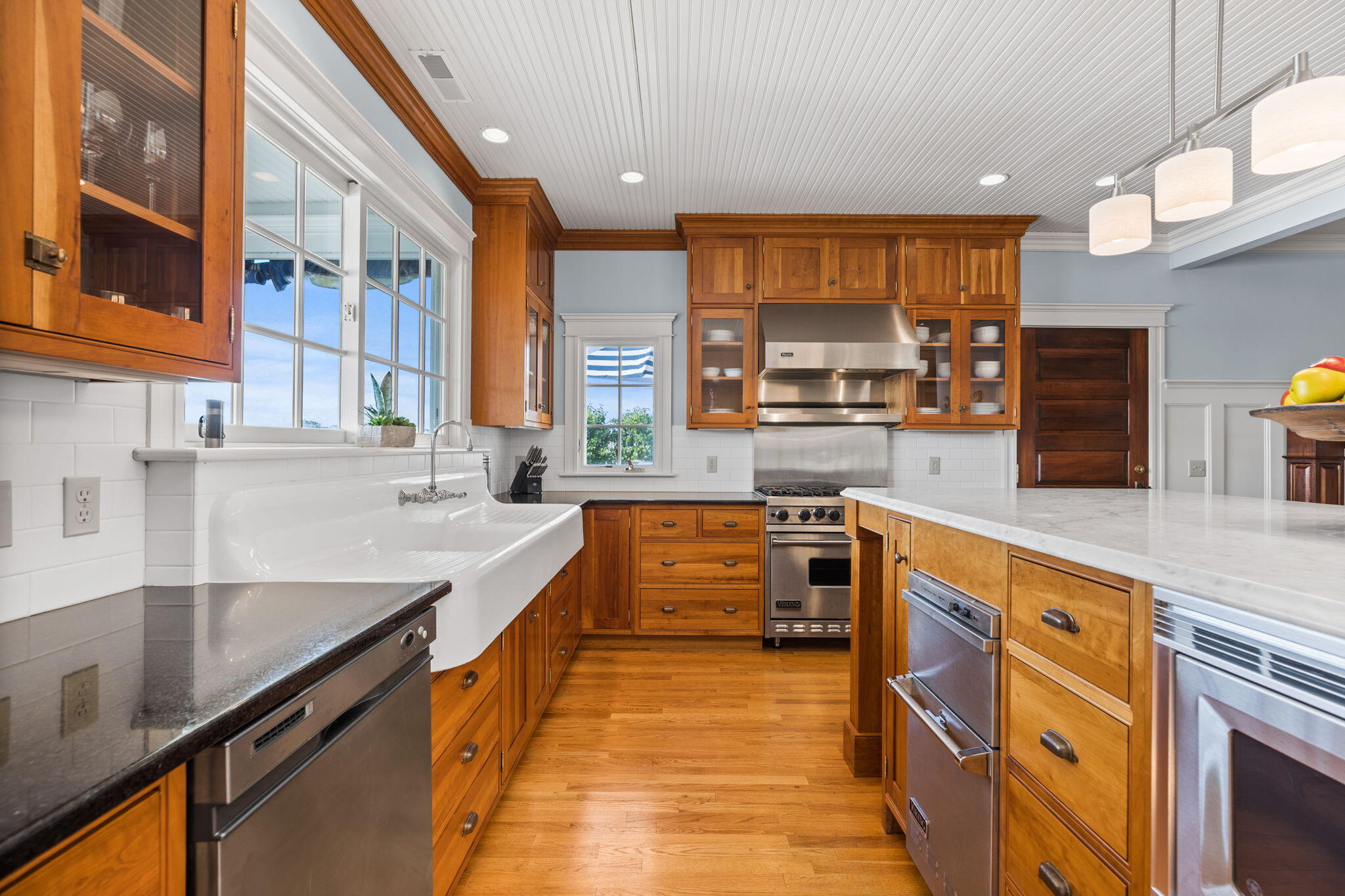 20 Bay Shore Road Hyannis, MA 02601 - Photo 12 of 42 a large kitchen with stainless steel appliances granite countertop a large window and a sink