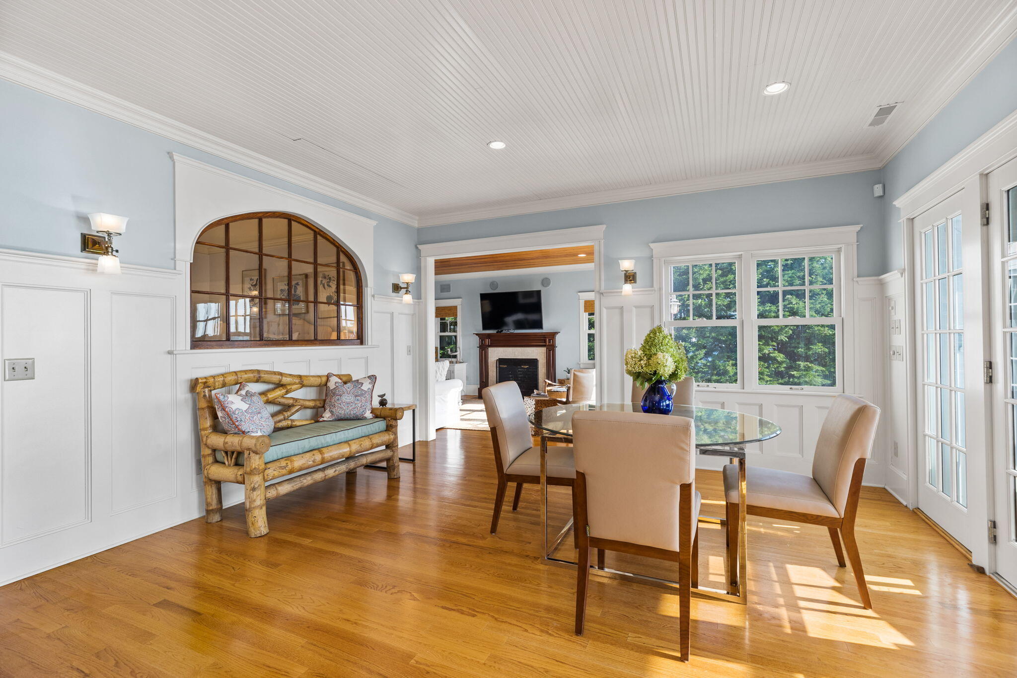 20 Bay Shore Road Hyannis, MA 02601 - Photo 14 of 42 a dining room with furniture a rug and wooden floor