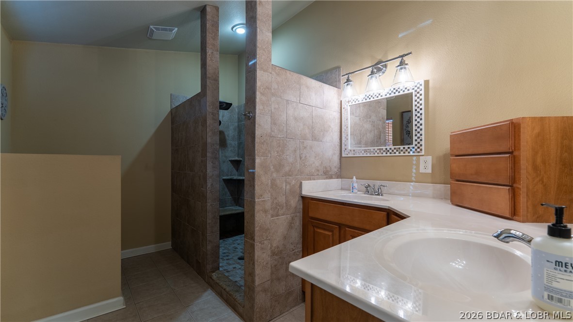 155 Lake Road Camdenton, MO 65020 - Photo 7 of 39 Primary bath with walk in shower double vanity