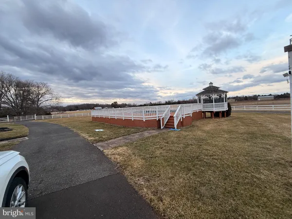 a view of a terrace with skyline
