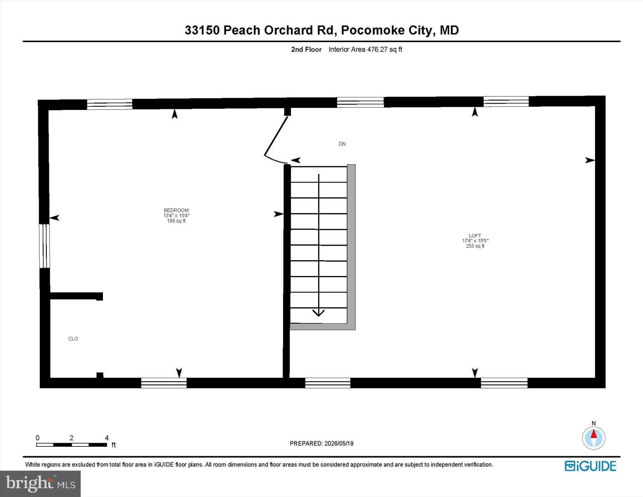 33150 Peach Orchard Road Pocomoke City, MD 21851 - Photo 37 of 40 Upper Level Floor Plan