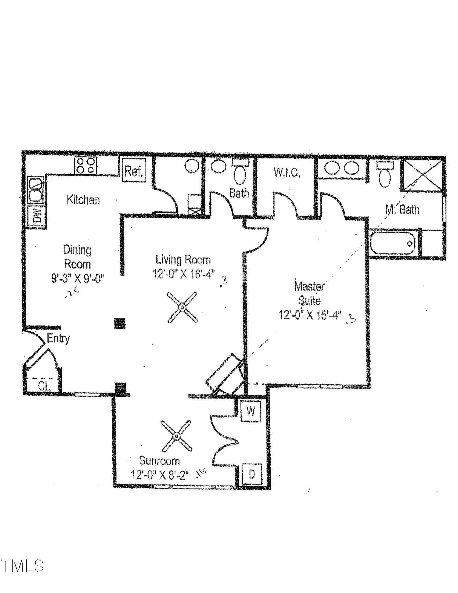 2520 Friedland Place, Unit 202 Raleigh, NC 27617 - Photo 32 of 32 a picture of a floor plan