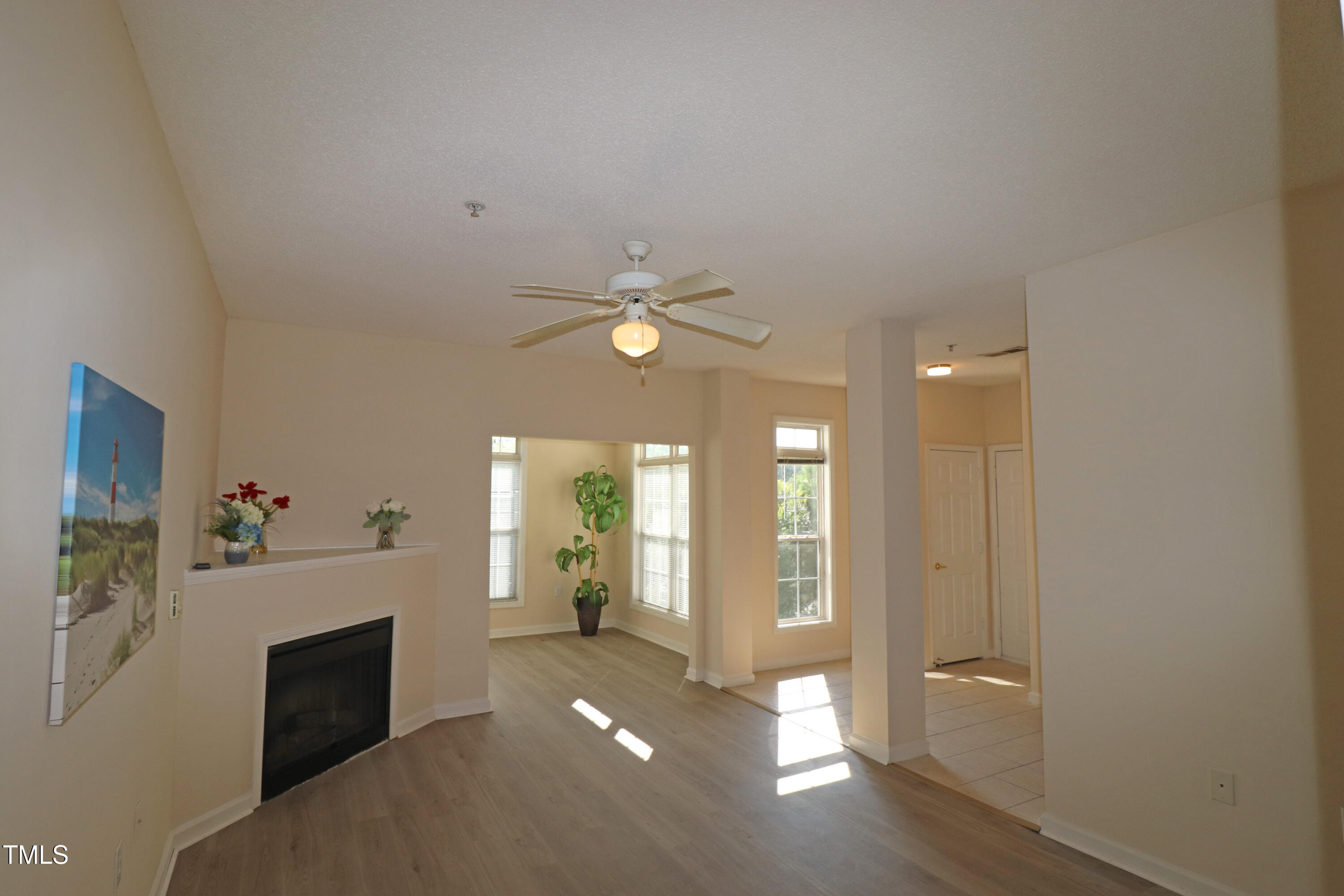 2520 Friedland Place, Unit 202 Raleigh, NC 27617 - Photo 6 of 32 a view of a livingroom with a fireplace