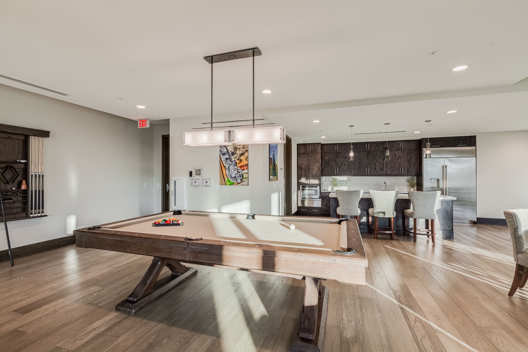 20 Rutledge Street, Unit 707 Nashville, TN 37210 - Photo 42 of 51 a view of a dining room with furniture window and wooden floor